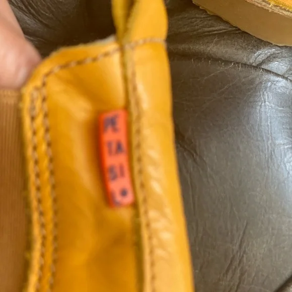 luxury Portugal Kids Yellow Leather Boots - Picture 9 of 9